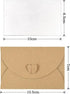 linenb 120pcs Kraft Paper Greeting Card with Envelope Featival Blessing Card DIY Gift Cards Birthday Wedding Party