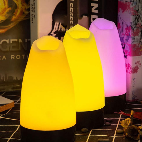 TTBDDDYH Night Light Button Switch Desk Lamp, Rechargeable LED Table Lamp Decorative Creative Multicolor Optional