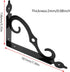 Luomorgo 2 7.4 Inch, Pcs L Bracket Decorative Shelf Brackets, Wall Mounted L Shape Floating Shelf Bracket Heavy Duty