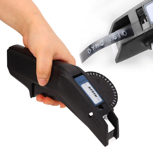 Manual Label Printer, Clear Number Letter Embossing Label Maker, Durable One Hand Operation