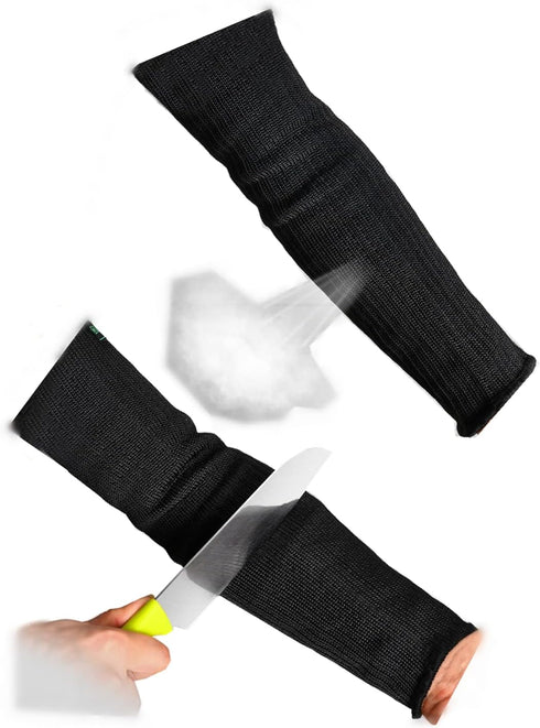 Zerone Arm Protectors for Thin Skin - Level 5 Heat/Burn/Cut Resistant Sleeves, Kevlar & Steel Wire Anti Abrasion Guard
