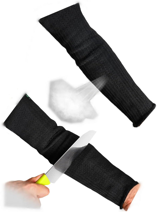 Zerone Arm Protectors for Thin Skin - Level 5 Heat/Burn/Cut Resistant Sleeves, Kevlar & Steel Wire Anti Abrasion Guard