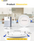 1 Pack 4 Inch Dimmable, 2700K-5000K 5CCT, 750LM 9W 120V, Ensenior LED Recessed Light, High Brightness, Damp Rated