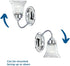 1-Light P3287-15, Progress Lighting Clear Prismatic Glass Traditional Bath Vanity Light, Fluted Glass Collection