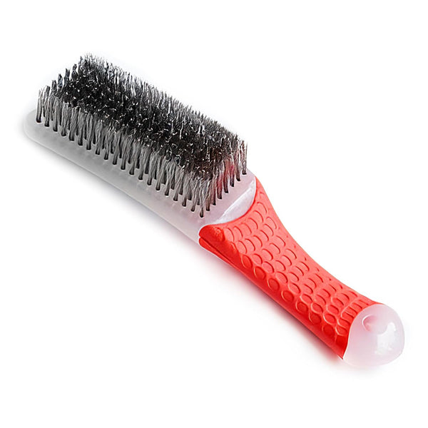 huoflame 1 PCE White Steel Brushes Heavy Duty Carbon Steel and Stainless Steel