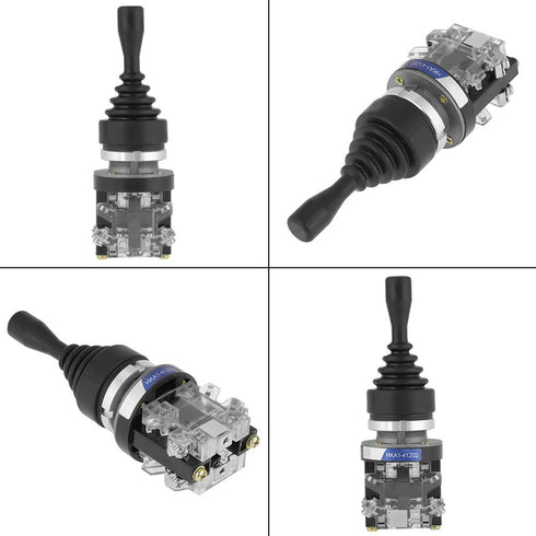 1pc Joystick Switch, 2 NO Bidirectional Reset HKA1-41Z02 2-Position Return Momentary Joy Stick