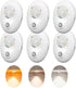 Pebble-Shaped Night Lights Motion Sensor Light - 3 Color Changing, Magnetic Mount