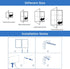 Swansea Enclosed Bulletin Board, Dry Erase Noticeboard, Lockable Display Boards, White with Aluminium Frame, 20x16inch