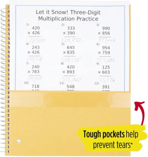 Five Star Wirebound Notebook - 1-Subject, 100 College-Ruled Sheets, 11 x 8.5 Inch Teal (72051)