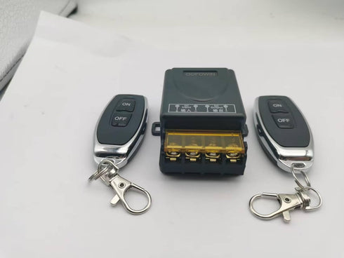 QOFOWIN 328 12V/24V/48V/72V 30A,12v Wireless Remote Switch with ft Long Range,DC Current Rating Remote Control Switch