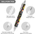 Generic 0.5mm 4 Russian Nesting Dolls Flowers Retractable Ballpoint Pen Smooth Writing Gel Ink Pens Black Inks