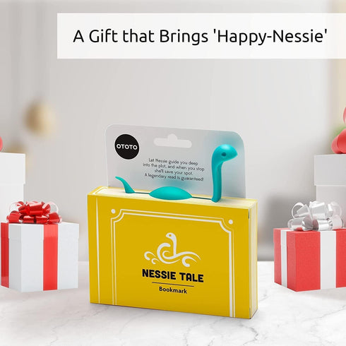OTOTO Nessie Tale Book Mark - Turquoise Pagekeeper Bookmark - Unique Gift for Readers, Women & Men