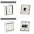 AC506-01 3 AC120 60HZ Rollerhouses Position ON/Off/ON Rocker Switch White Double Manual Wall Mounted Switch DPDT Work