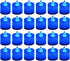 LANKER 24 Pack Flameless Led Tea Lights Candles, Flickering Blue Battery Operated