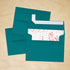 LUXPaper A2 Invitation Envelopes, Peel & Press, 4 3/8" x 5 3/4", Teal, 80lb Text, 50 Qty