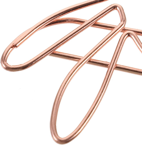 NUOBESTY Decorative File Folders, 20pcs Cute Paper Clips Metal Bee Shape Journaling Paper Clamp Binder Clips for Office