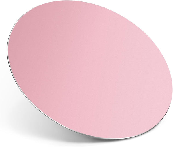 TERRATUTOR Aluminum Mouse Pad - Non-Slip Rubber Base with Micro Sand Blasting Alloy Surface, Rose Round