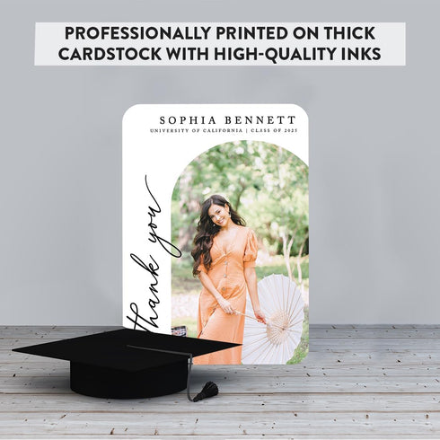 5x7-Inch 2023 Andaz Press Personalized Photo Graduation Thank You Cards with Envelopes, Class of Thank You Postcards