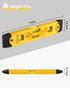 9 Inch 3 45 90 180 Torpedo Level Magnetic, Firecore Shockproof Small Leveler Tool with Bubble Spirit Level Degree