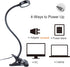 LEPOWER Clip on Light/Reading Lights/Book Light/Desk Lamp Color Changeable/Night Lights Clip on for Desk, Bed Headboard