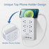 Multi Plug Outlet Surge Protector Nikleb, 12 Electrical Outlet Extender with 4 USB Charging Ports