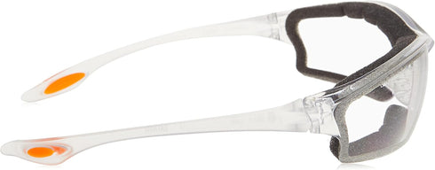 MCR Safety Glasses LW310AF Law 3 Clear Polycarbonate Lenses with UV Protection & Anti-Fog Coating, Bayonet Temple, 1