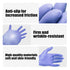 Nitrile Exam Gloves, Disposable Medical Gloves, Latex-Free, Powder-Free, Food Safe, Large, Box of 100