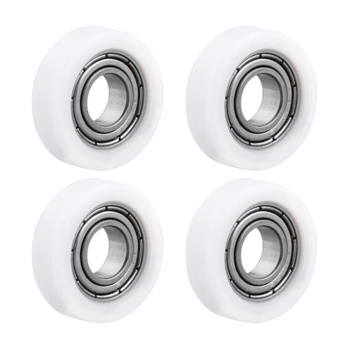MroMax Roller Idler Bearing Pulley-8 x 22 x 7mm, Sliding Conveyor Nylon Wheel with 688ZZ Bearing, 4Pcs