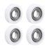 MroMax Roller Idler Bearing Pulley-8 x 22 x 7mm, Sliding Conveyor Nylon Wheel with 688ZZ Bearing, 4Pcs