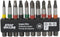 98096 2" Sq#0,1,2,3; Ph #1,2,3,2Dry; T15-20 Impact Bit Clip (10 Pack) Industrial Screwdriver Bit - Recyclable, by EAB Tool