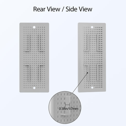 LeMotech 2pc Junction Box Mounting Plate, ABS Plastic Internal Panel with Screws for Electrical Box Installation