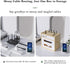 Haiansan Wooden Router Shelf, Desktop WiFi Router Storage Box Modem Rack, Power Router Fences Standing Shelf Units