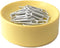 Clipwell Magnetic Paper Clip Holder - Easy Toss & Pick-Up, Powerful Magnet for Home & Office Organizer, Yellow
