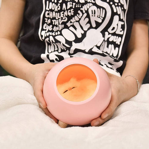 Yosoo Cat Pet House, Cute USB Charging LED Night Lamp, Little Pet House