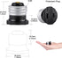 DiCUNO UL Listed E26 to Polarized Outlet Socket Adapter, Standard E26 Base Light Bulb to 2 Prong Outlet Plug Converter Black, 6-Pack by DiCUNO