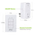 Bulbs, (3 BN-LINK Mini Wireless Wall-Mounting Remote Control Outlet Switch Power Plug in for Household Appliances