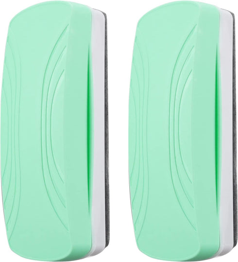 Ddaowanx Magnetic Whiteboard Eraser, Pack of 2 Dry Erase Erasers for School & Office Supplies (Light Green)