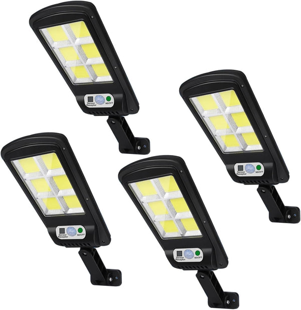NUNET 4 Pack 120 LED Solar Security Lights Outdoor, Motion Sensor with