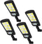 NUNET 4 Pack 120 LED Solar Security Lights Outdoor, Motion Sensor with