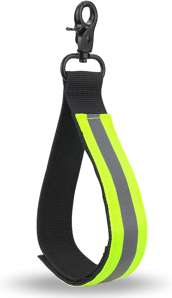 Heavy Duty Firefighter Glove Strap, Reflective Trim Buckle Safety Holder for Turnout Gear, UIInosoo