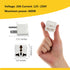 8 Pack Universal Adapter, UK to US Adapter, Europe to US Plug Adapter, Travel Adapters, European to USA General Adapter, American Outlet Plug Adapter (White)