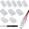 RGBZONE 10Pcs 2Pin 10mm LED Strip Connectors, Unwired Gapless Solderless Quick Connectors for LED Strip Lights
