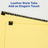 Avery Jan-Dec Dividers, 12-Tab Set, Pre-Printed Black Leather Tabs for 3 Ring Binders (11351)