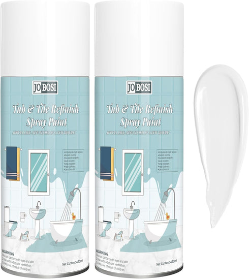 White Ceramic Tub Spray Paint 16 FL Oz *2 pack- High-performance aerosol