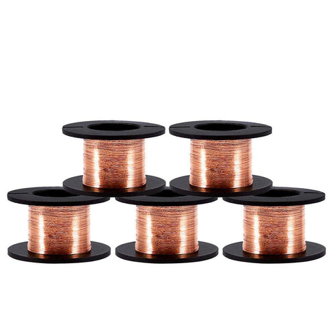 5 Rolls/Set 12m Enameled Copper Wire, 0.004" Diameter Repair Wire
