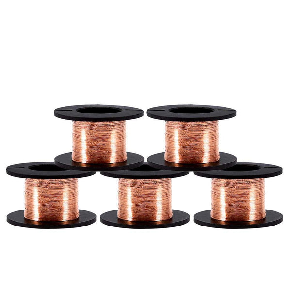 5 Rolls/Set 12m Enameled Copper Wire, 0.004" Diameter Repair Wire