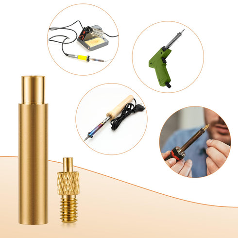 120pcs 3D Printing Brass Nuts - M3x4x5mm Threaded Inserts for M3 & 1 Welding Adapter, Compatible with Weller Irons