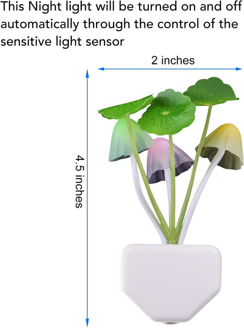 Color Changing LED Mushroom Night Light - Dreamy Bed Lamp