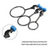 StonyLab Support Retort Ring Set, 3 Pieces Iron Lab Support Ring with Boss Head for Laboratory Experiment