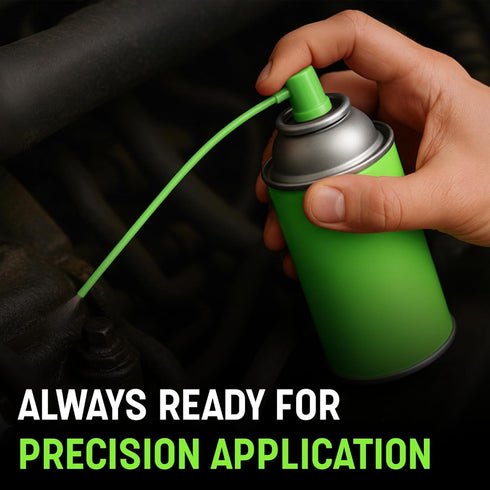 ShopStraw 50 2 Pack, FlexStraw Aerosol Can Replacement Straws, Neon Green, Universal Fit for USA-Made Spray Cans